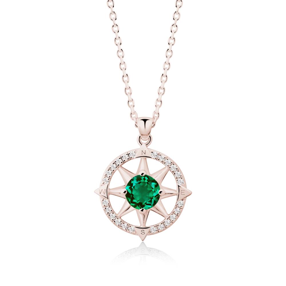 Compass Star Peridot Necklace - LUO Jewelry #gemstone_Emerald