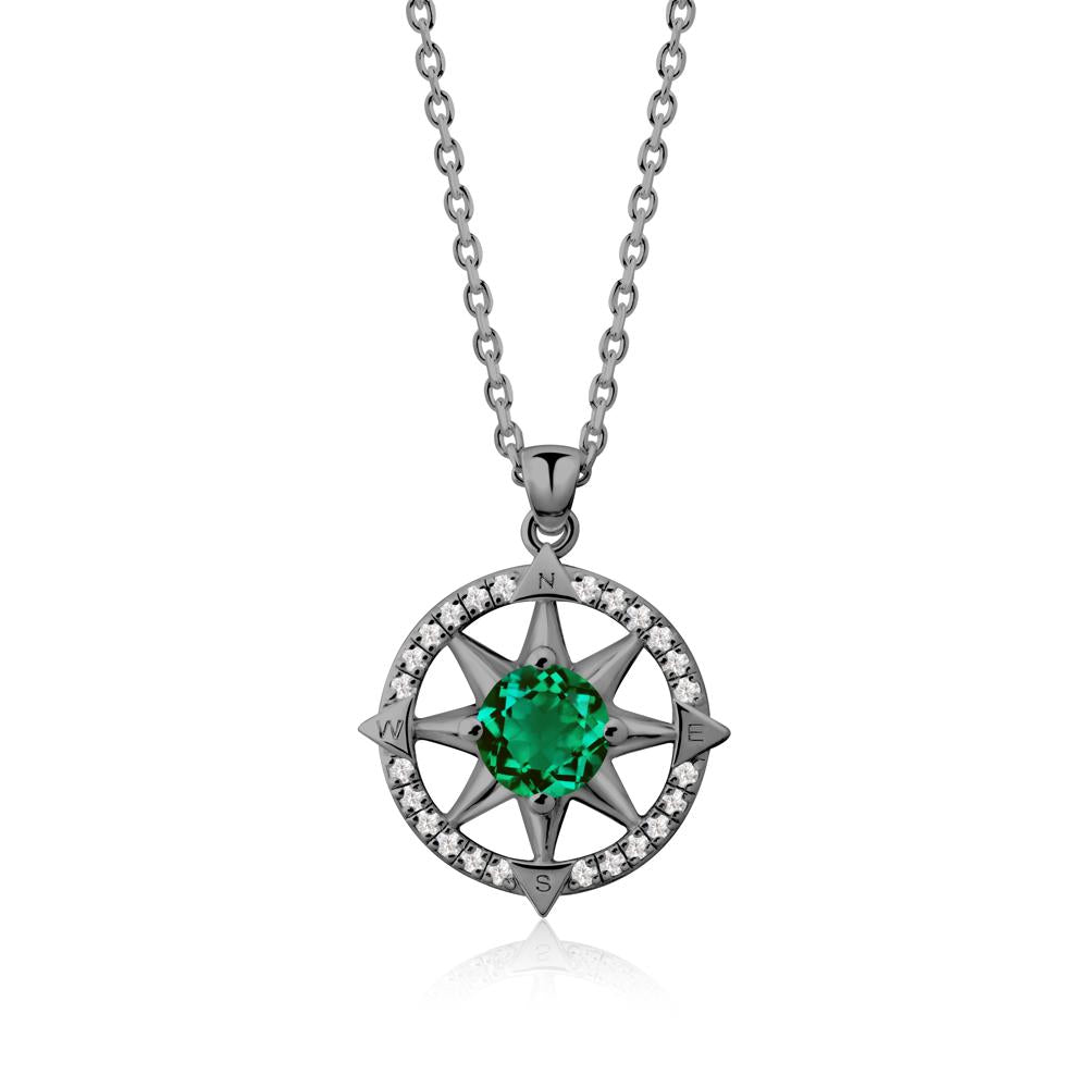 Compass Star Peridot Necklace - LUO Jewelry #gemstone_Emerald