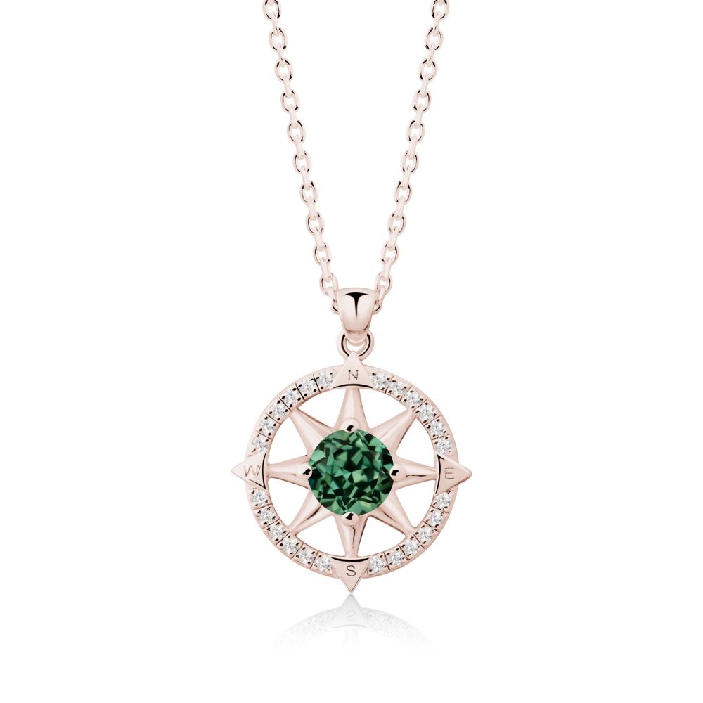 Compass Star Peridot Necklace - LUO Jewelry #gemstone_Green Sapphire
