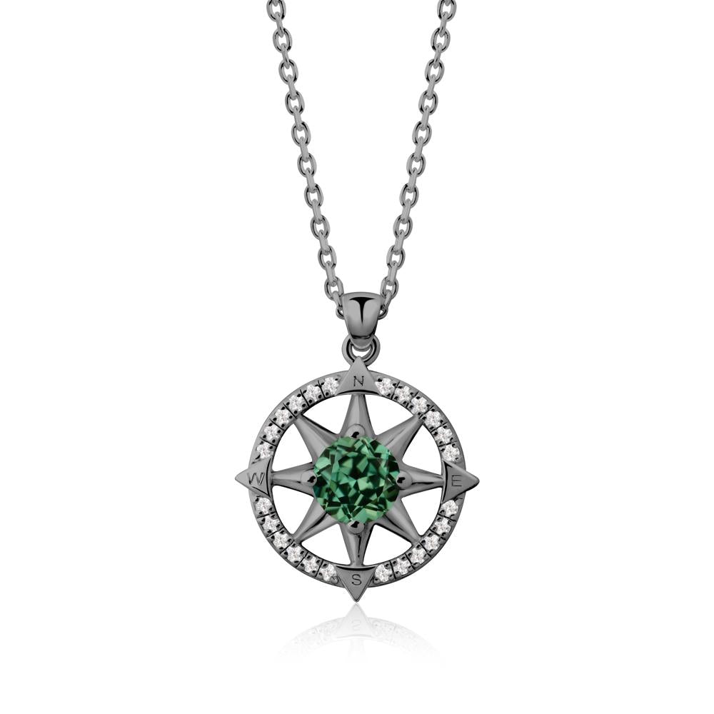 Compass Star Peridot Necklace - LUO Jewelry #gemstone_Green Sapphire