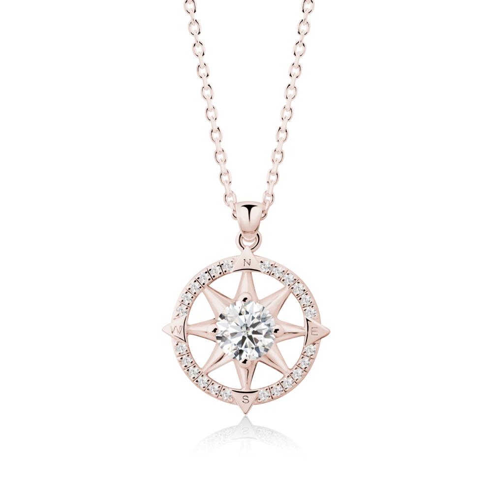 Compass Star Peridot Necklace - LUO Jewelry #gemstone_Moissanite