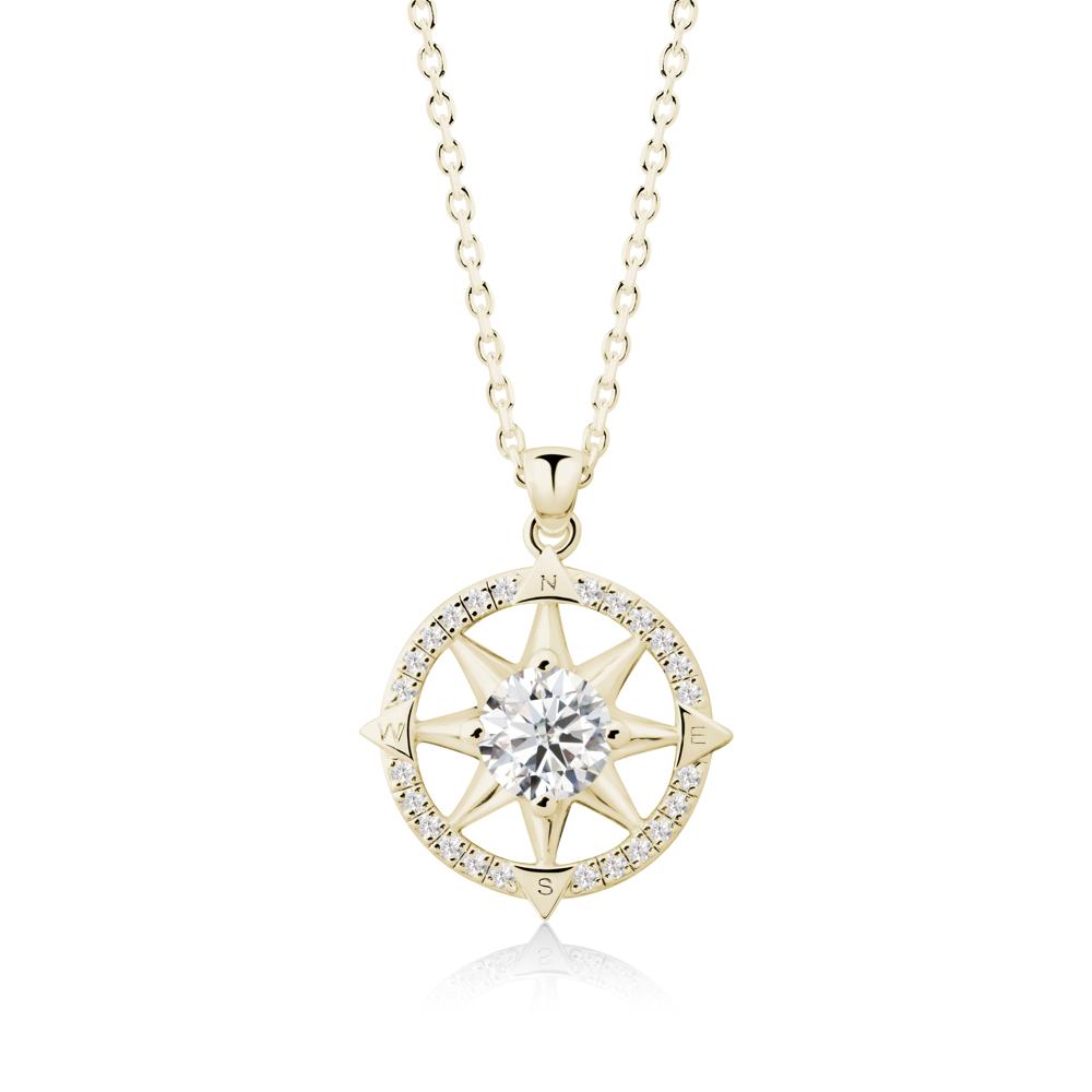Compass Star Peridot Necklace - LUO Jewelry #gemstone_Moissanite