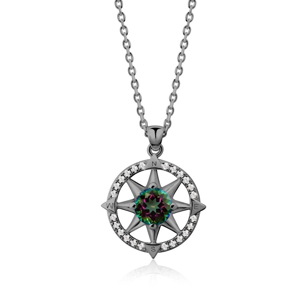 Compass Star Peridot Necklace - LUO Jewelry #gemstone_Mystic Topaz