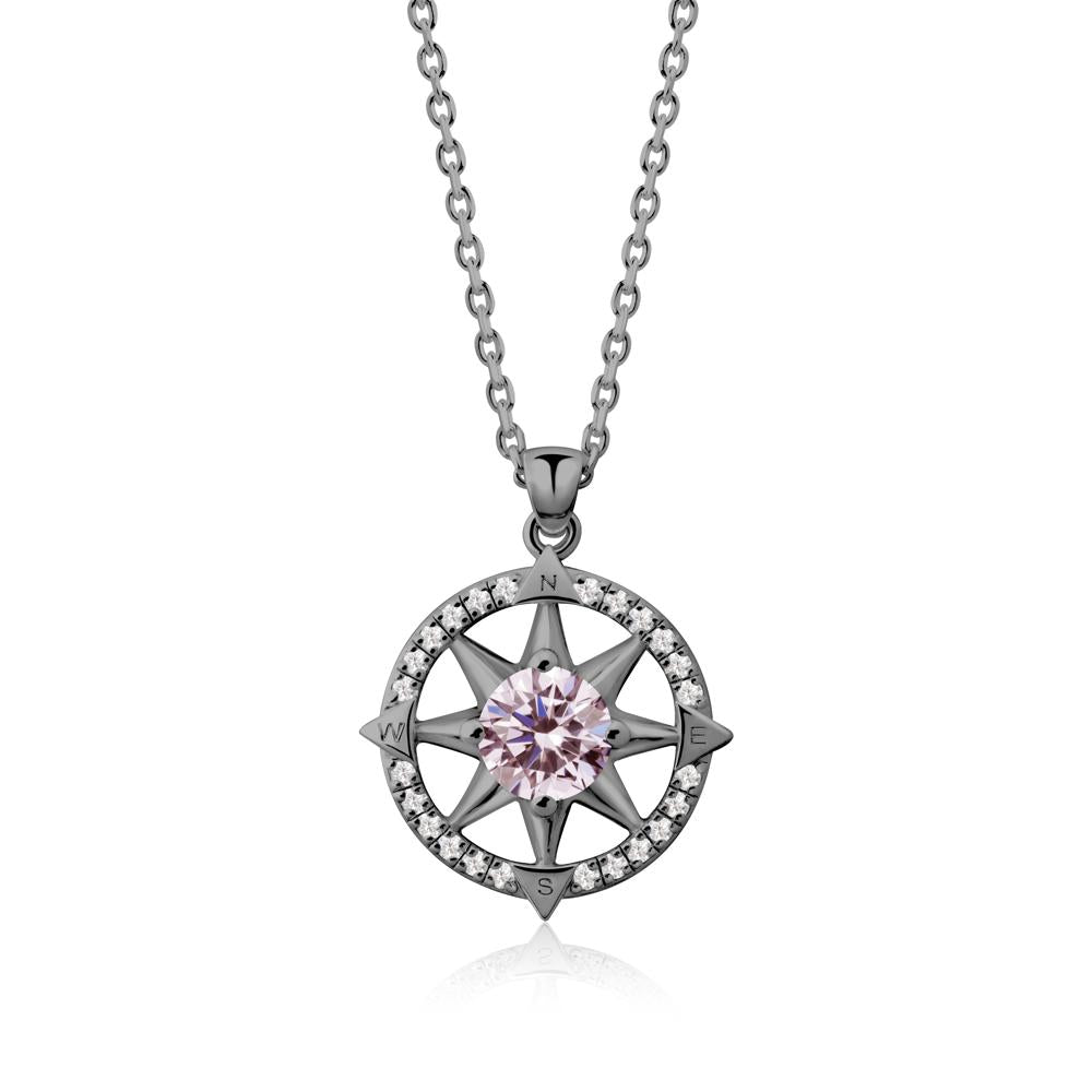 Compass Star Peridot Necklace - LUO Jewelry #gemstone_Pink Cubic Zirconia