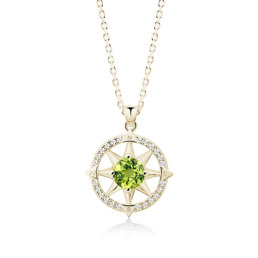 Compass Star Peridot Necklace - LUO Jewelry #gemstone_Peridot