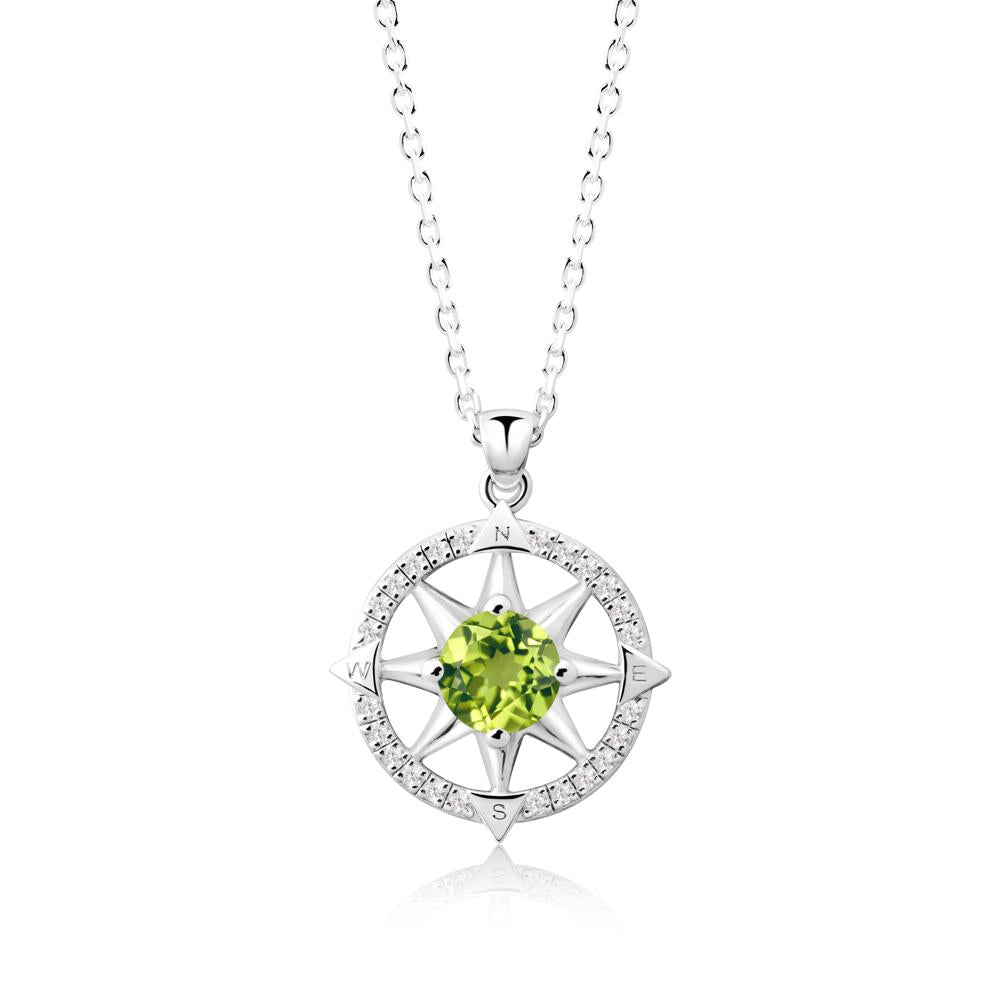 Compass Star Peridot Necklace - LUO Jewelry #gemstone_Peridot