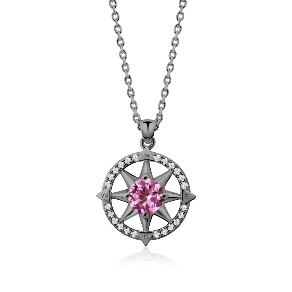 Compass Star Peridot Necklace - LUO Jewelry #gemstone_Pink Sapphire