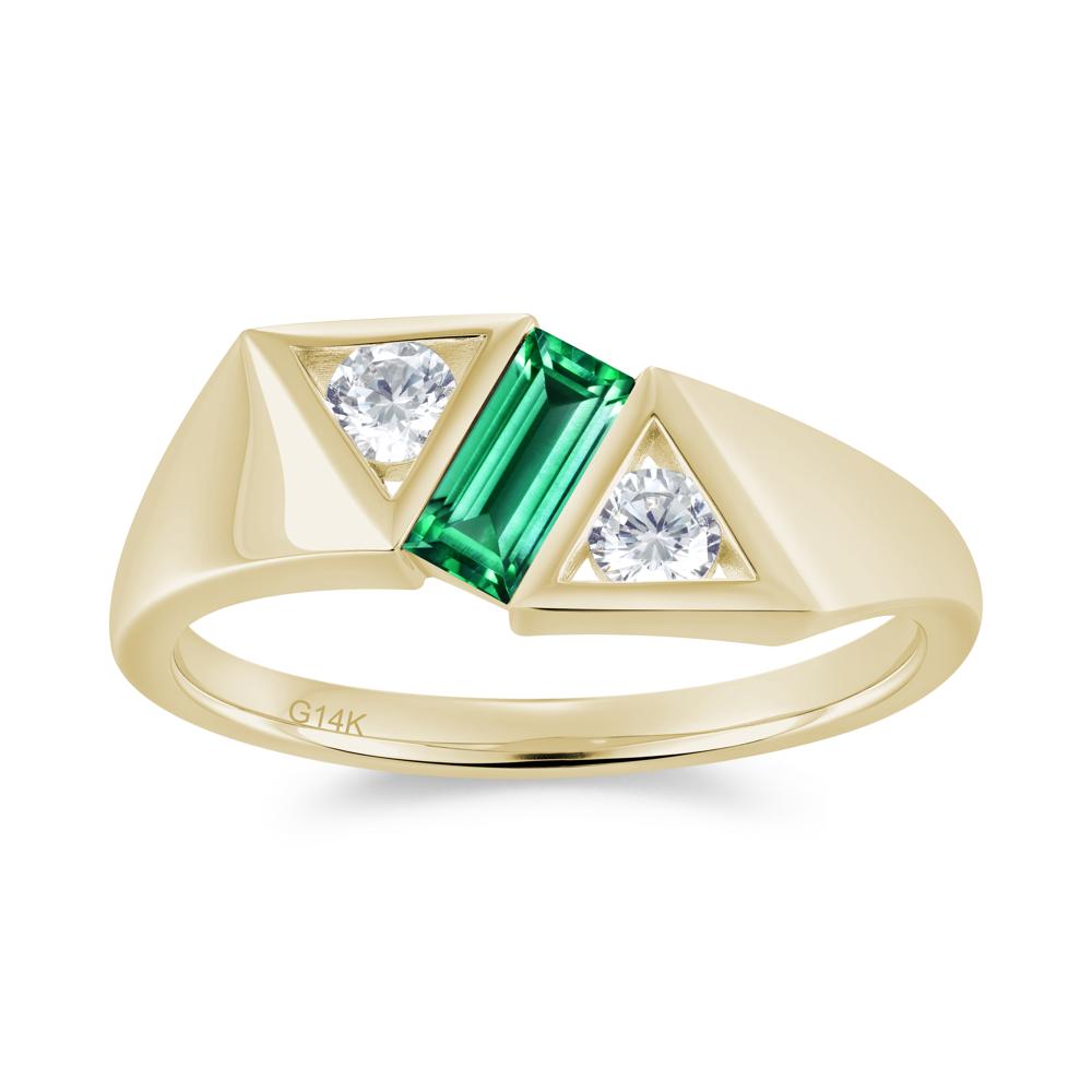 Modern Statement Baguette White Topaz Ring - LUO Jewelry #gemstone_Emerald