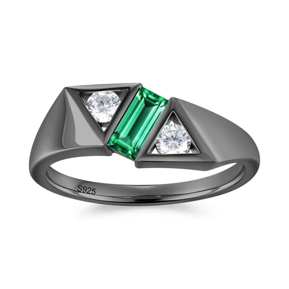 Modern Statement Baguette White Topaz Ring - LUO Jewelry #gemstone_Emerald