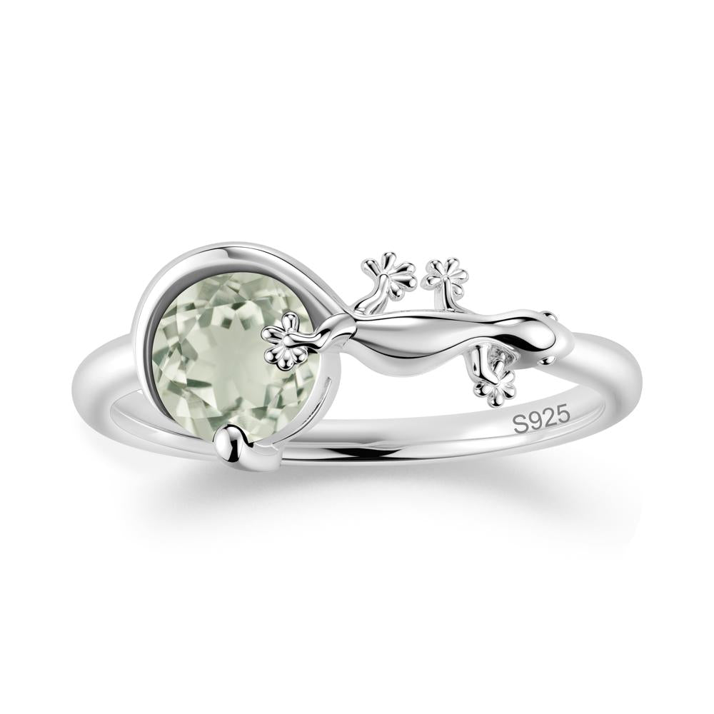 Lizard Inspired Emerald Healing Ring - LUO Jewelry #gemstone_Green Amethyst