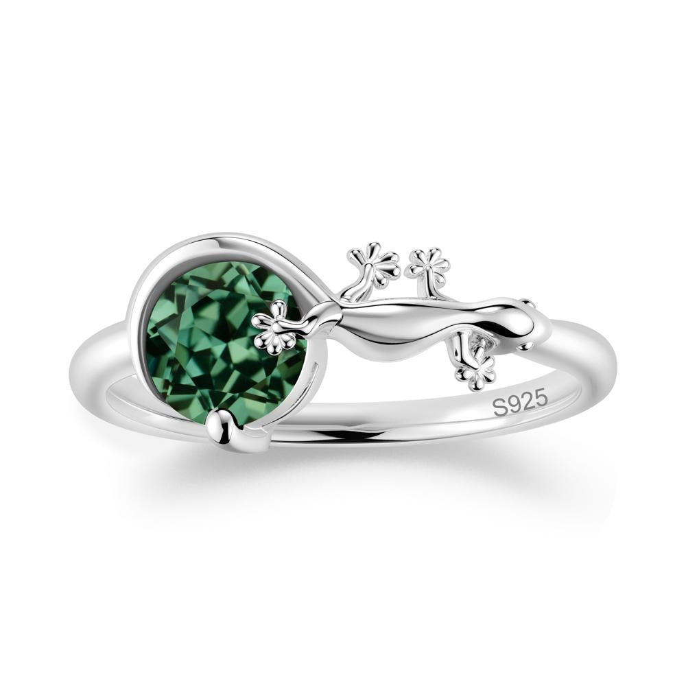 Lizard Inspired Emerald Healing Ring - LUO Jewelry #gemstone_Green Sapphire