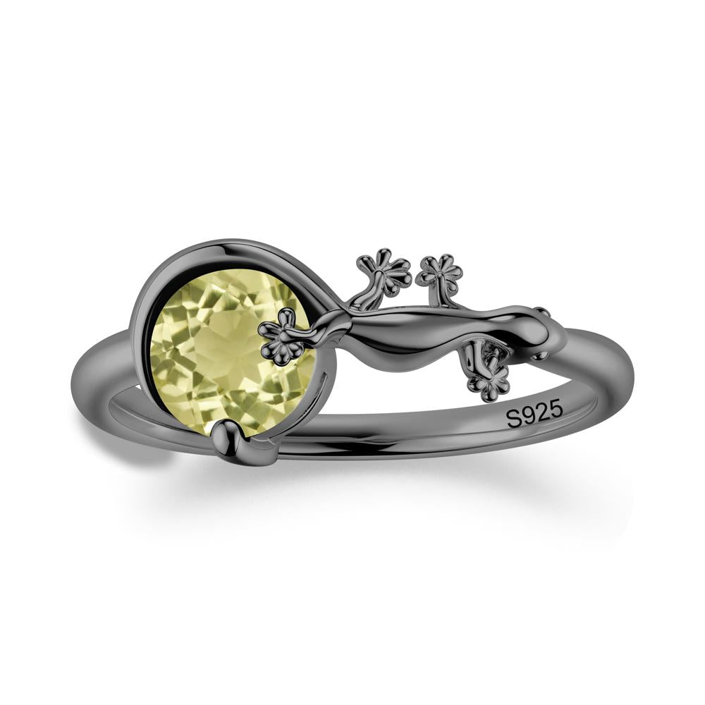 Lizard Inspired Emerald Healing Ring - LUO Jewelry #gemstone_Lemon Quartz