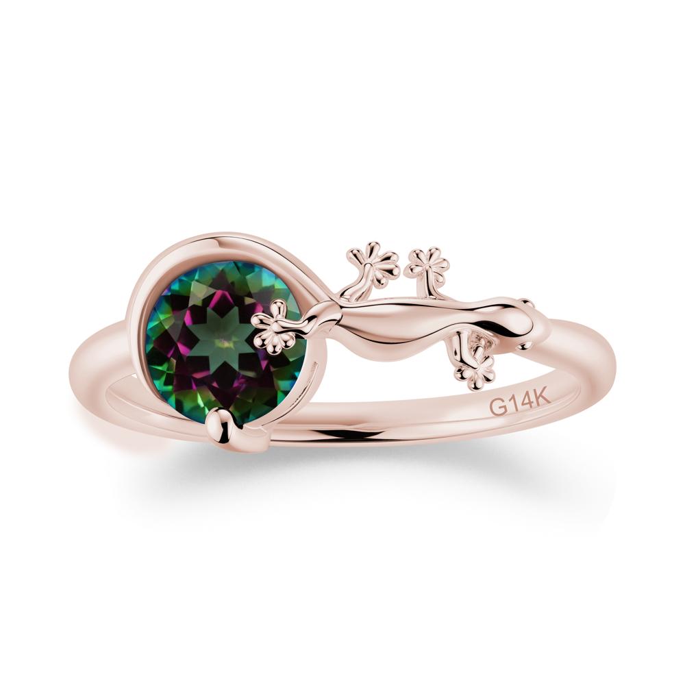 Lizard Inspired Emerald Healing Ring - LUO Jewelry #gemstone_Mystic Topaz