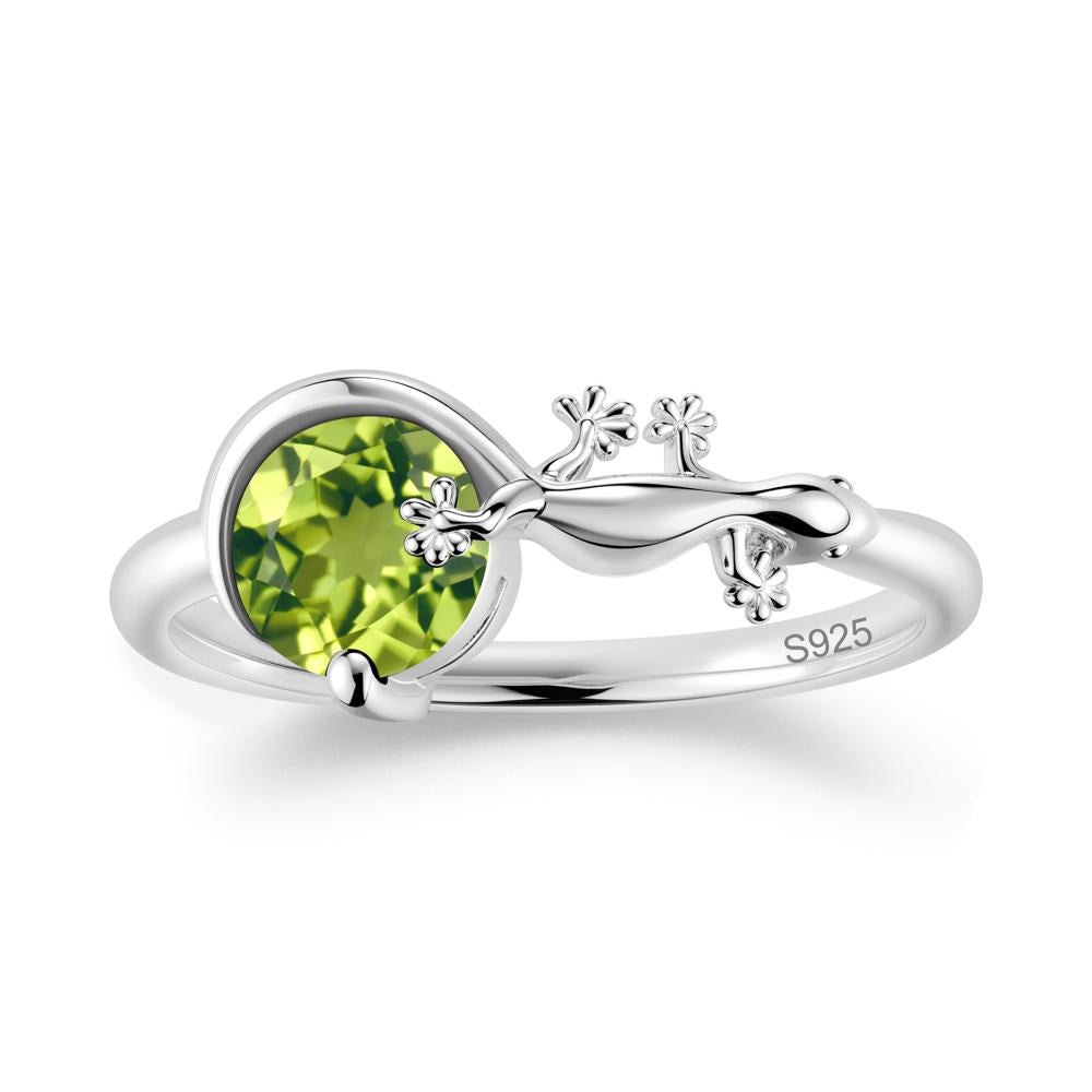 Lizard Inspired Emerald Healing Ring - LUO Jewelry #gemstone_Peridot