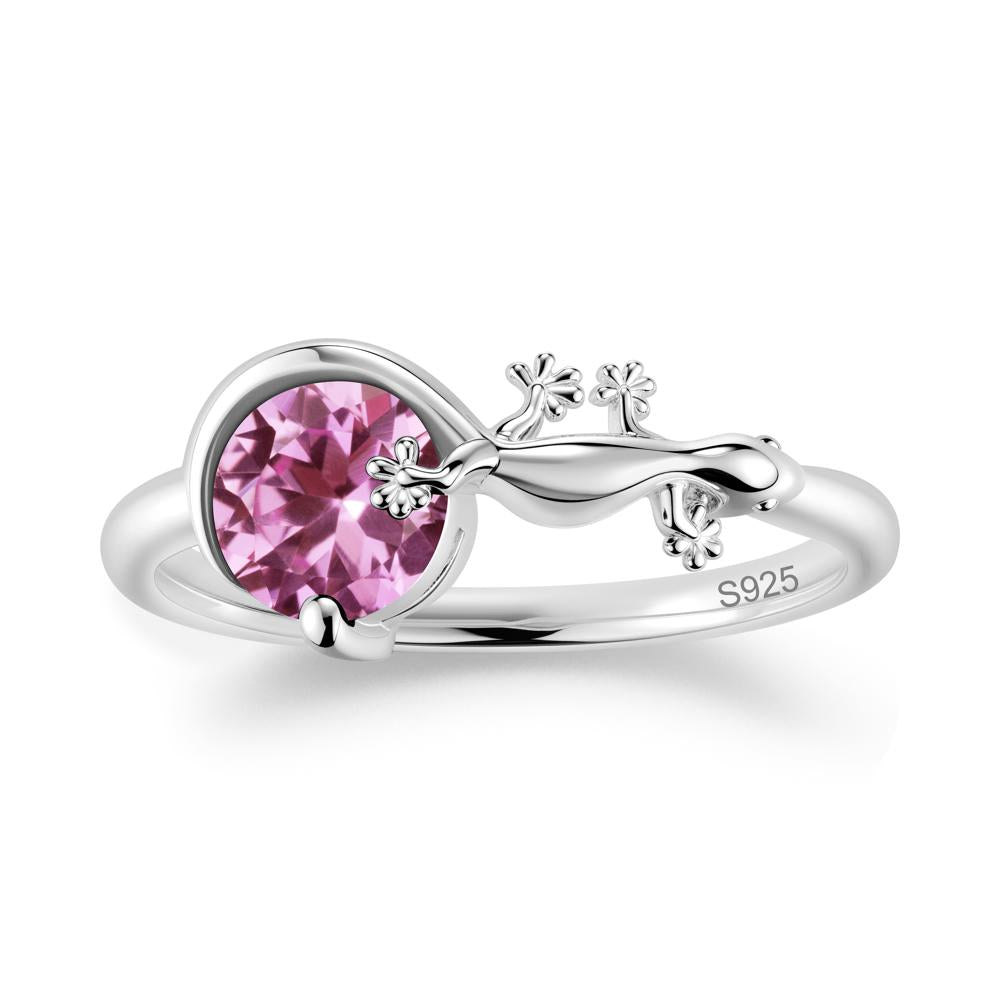 Lizard Inspired Emerald Healing Ring - LUO Jewelry #gemstone_Pink Sapphire