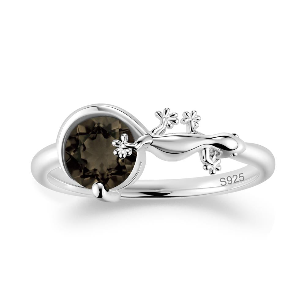 Lizard Inspired Emerald Healing Ring - LUO Jewelry #gemstone_Smoky Quartz