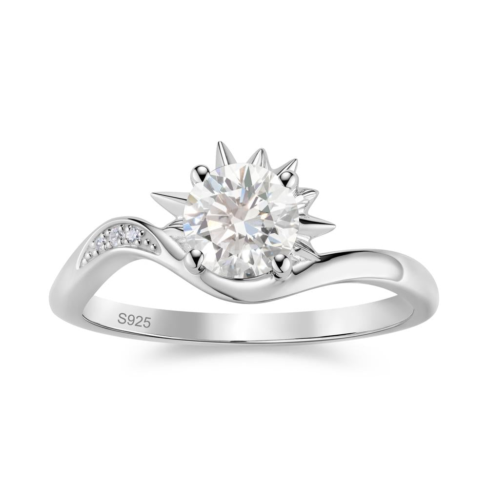 Alexandrite Lucky Sun Moon Promise Ring - LUO Jewelry #gemstone_Diamond