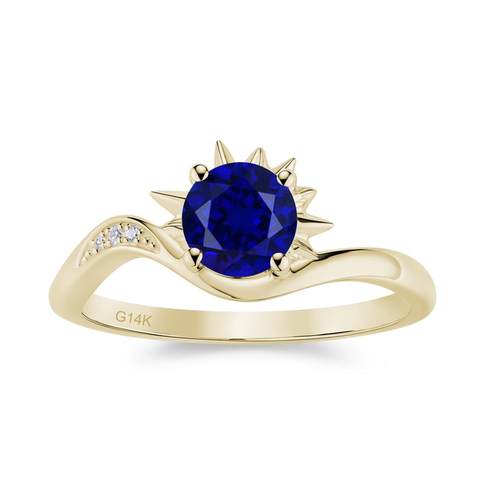 Alexandrite Lucky Sun Moon Promise Ring - LUO Jewelry #gemstone_Sapphire