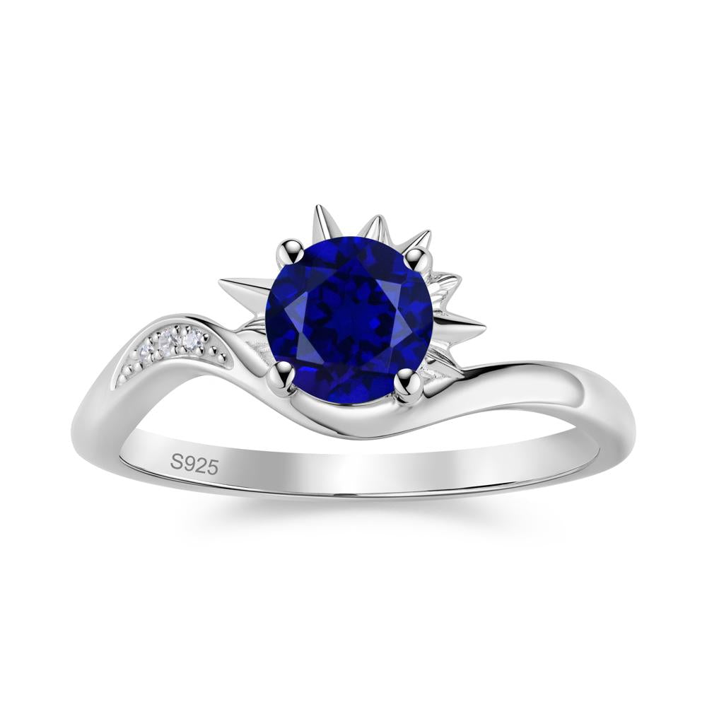 Alexandrite Lucky Sun Moon Promise Ring - LUO Jewelry #gemstone_Sapphire