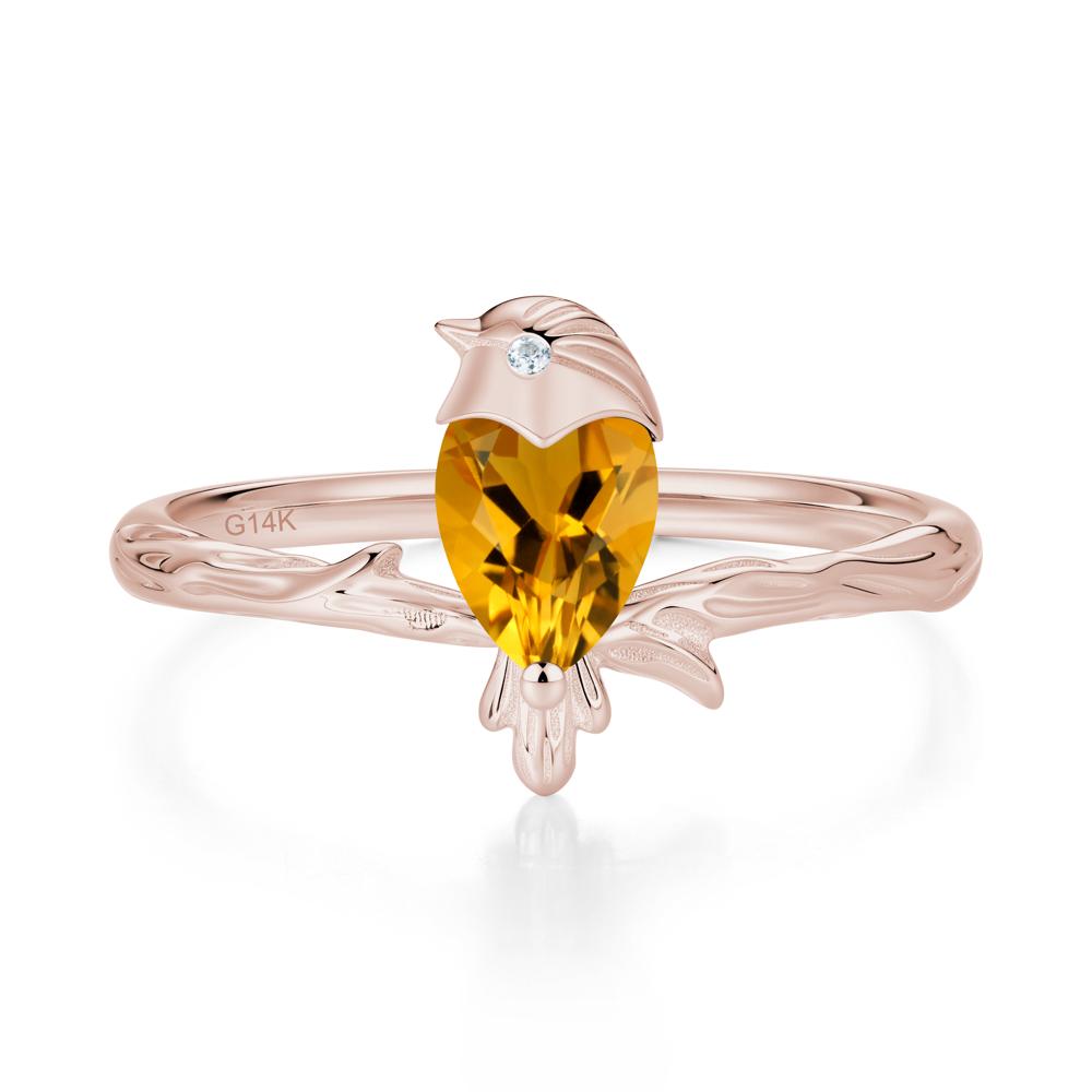 Good Luck Free Spirit Bird Sapphire Ring - LUO Jewelry #gemstone_Citrine