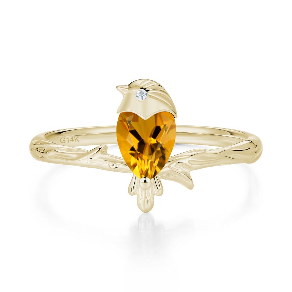 Good Luck Free Spirit Bird Sapphire Ring - LUO Jewelry #gemstone_Citrine