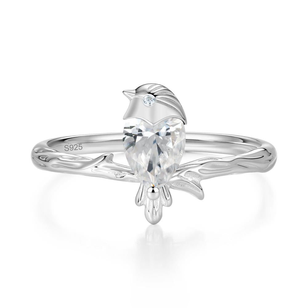 Good Luck Free Spirit Bird Sapphire Ring - LUO Jewelry #gemstone_Cubic Zirconia