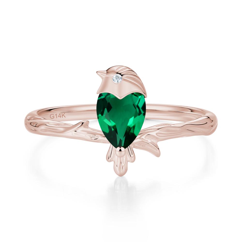 Good Luck Free Spirit Bird Sapphire Ring - LUO Jewelry #gemstone_Emerald