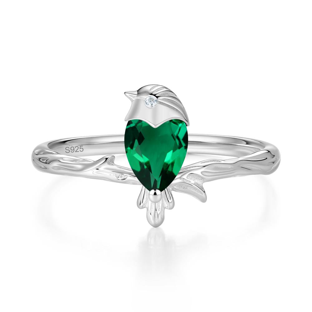 Good Luck Free Spirit Bird Sapphire Ring - LUO Jewelry #gemstone_Emerald