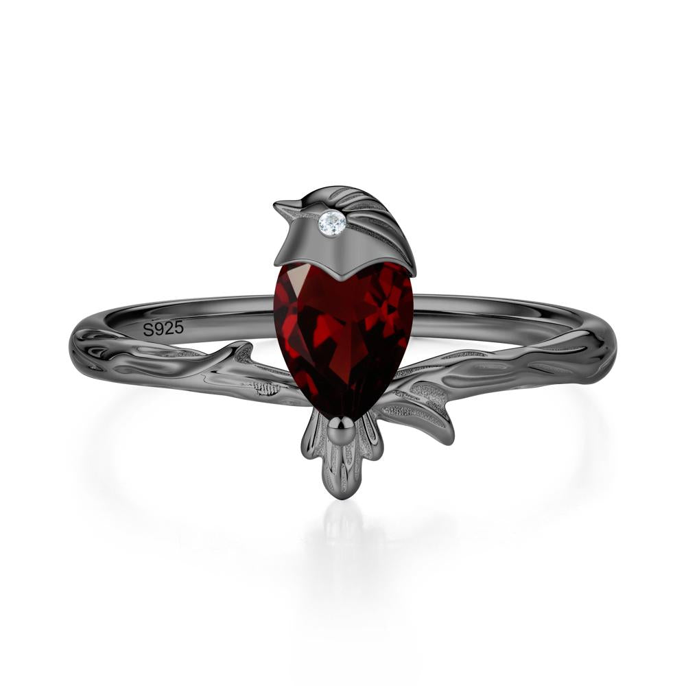 Good Luck Free Spirit Bird Sapphire Ring - LUO Jewelry #gemstone_Garnet