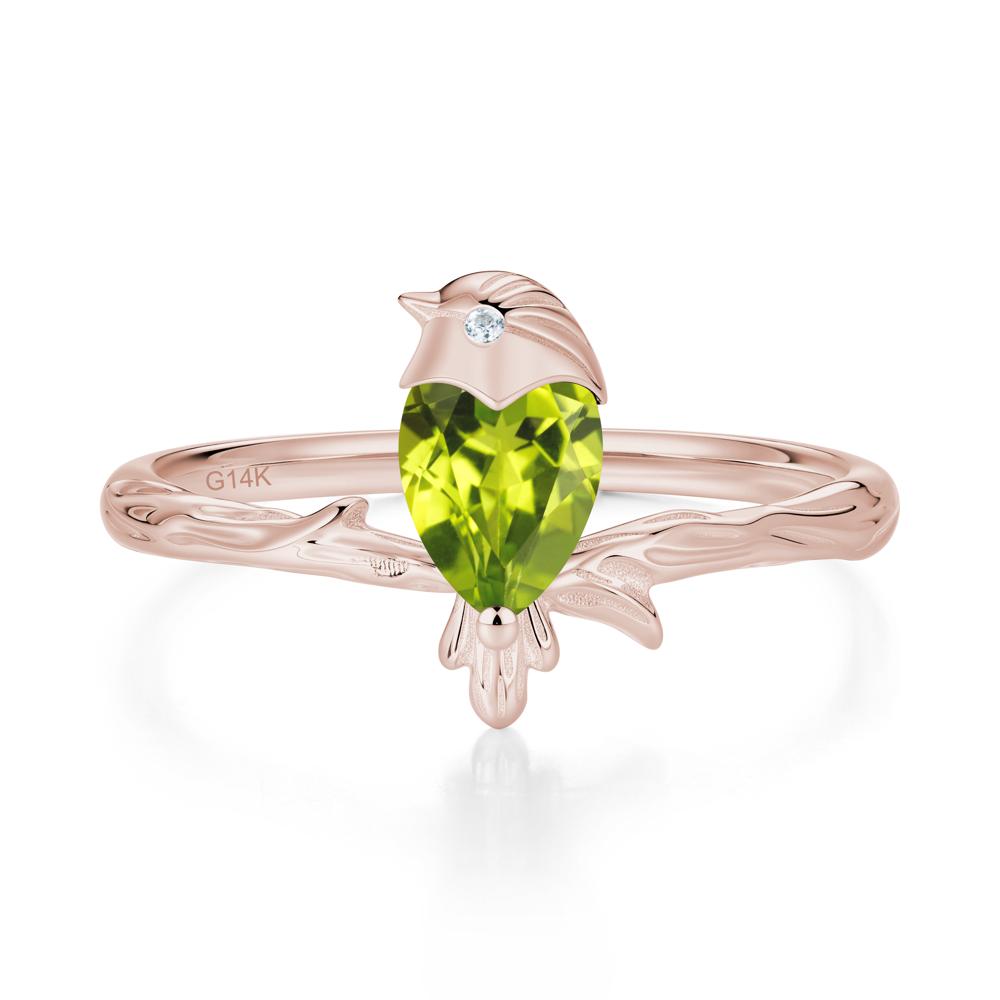 Good Luck Free Spirit Bird Sapphire Ring - LUO Jewelry #gemstone_Peridot