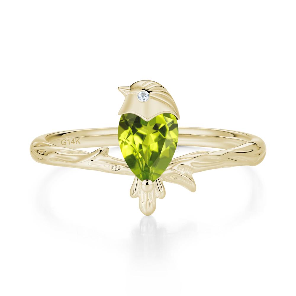 Good Luck Free Spirit Bird Sapphire Ring - LUO Jewelry #gemstone_Peridot