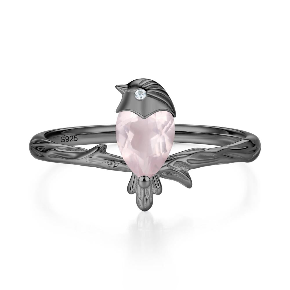 Good Luck Free Spirit Bird Sapphire Ring - LUO Jewelry #gemstone_Rose Quartz