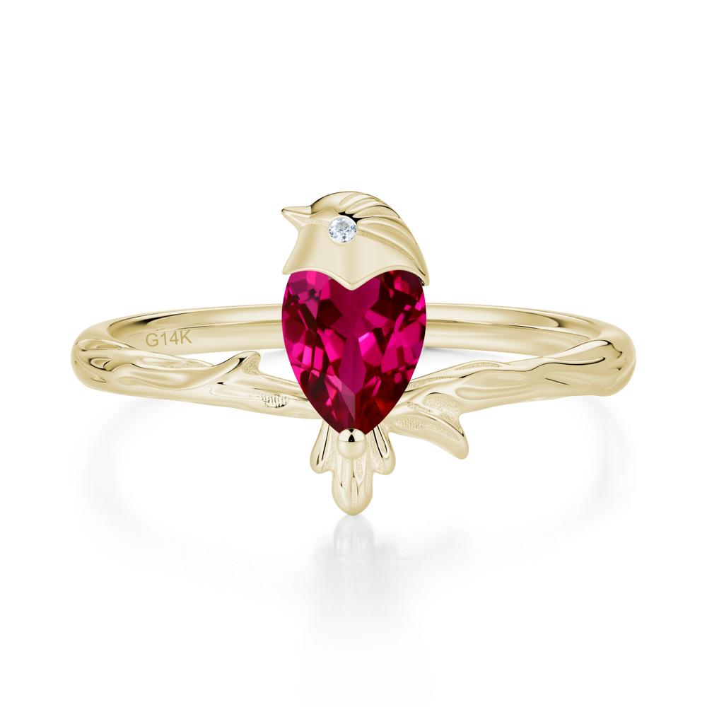 Good Luck Free Spirit Bird Sapphire Ring - LUO Jewelry #gemstone_Ruby