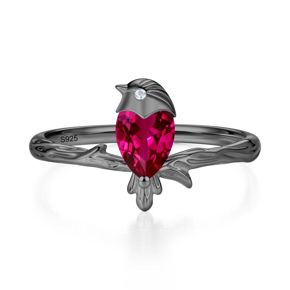 Good Luck Free Spirit Bird Sapphire Ring - LUO Jewelry #gemstone_Ruby