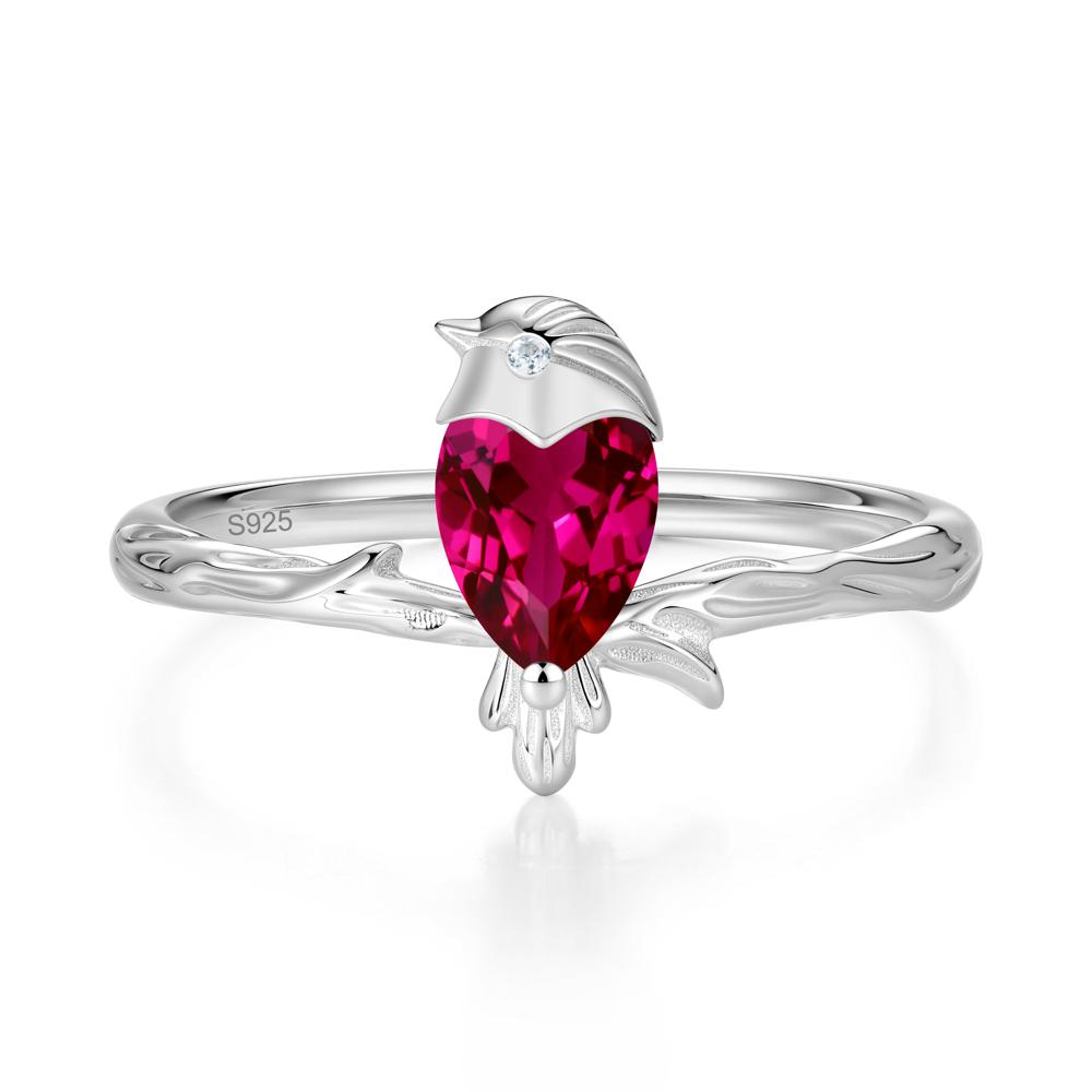 Good Luck Free Spirit Bird Sapphire Ring - LUO Jewelry #gemstone_Ruby
