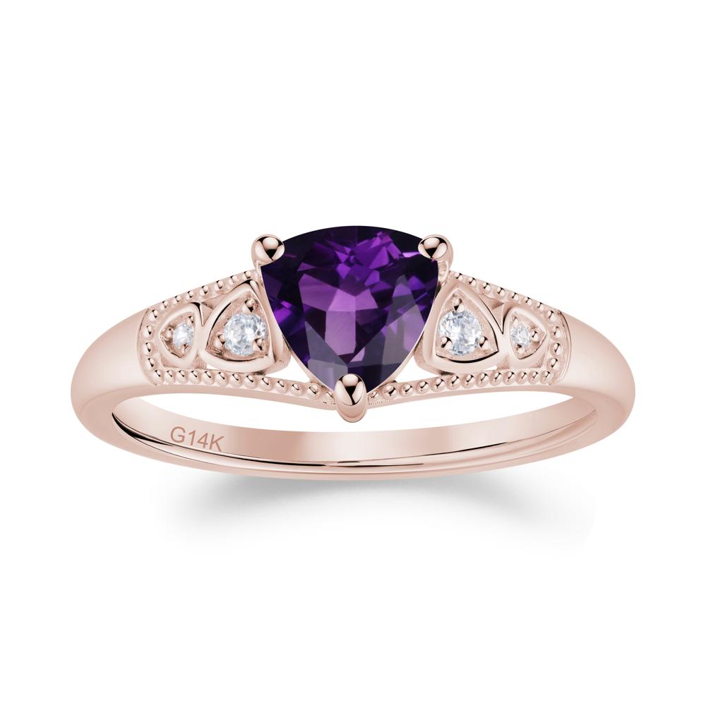 Vintage Filigree Alexandrite Engagement Ring - LUO Jewelry #gemstone_Amethyst
