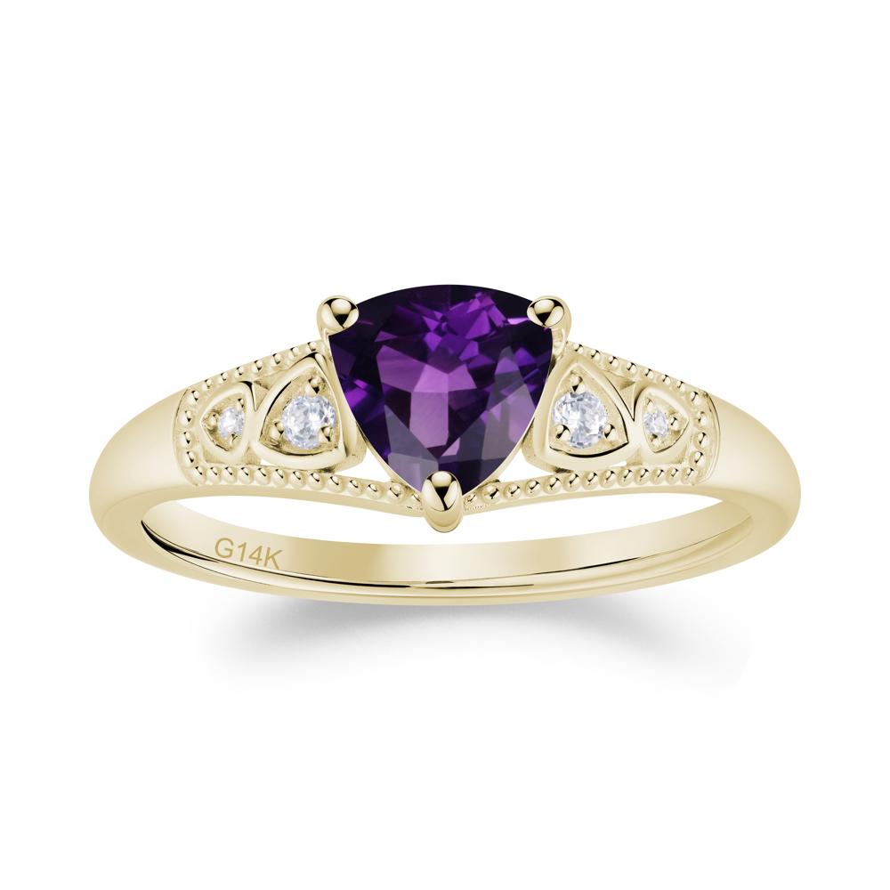 Vintage Filigree Alexandrite Engagement Ring - LUO Jewelry #gemstone_Amethyst