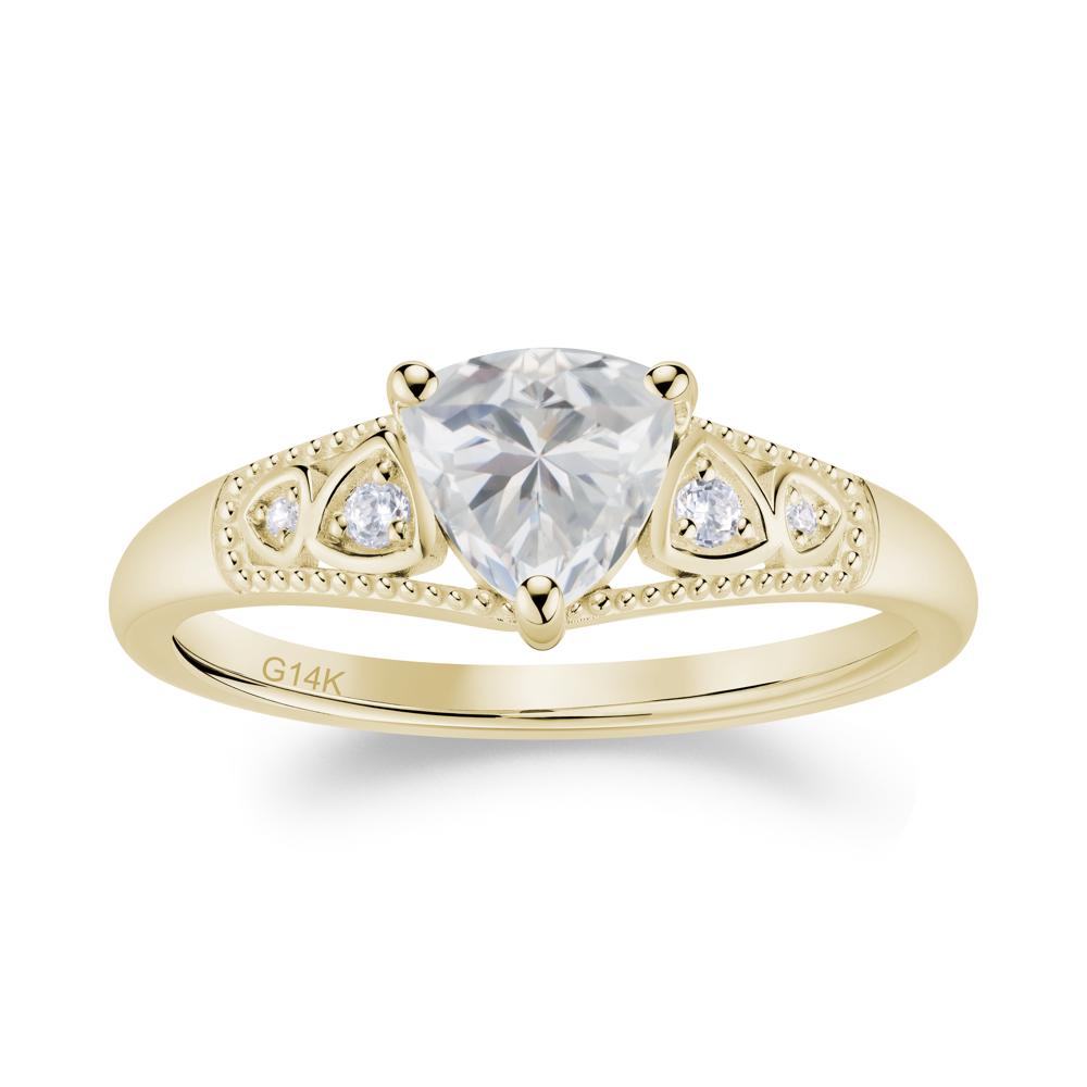 Vintage Filigree Alexandrite Engagement Ring - LUO Jewelry #gemstone_Cubic Zirconia
