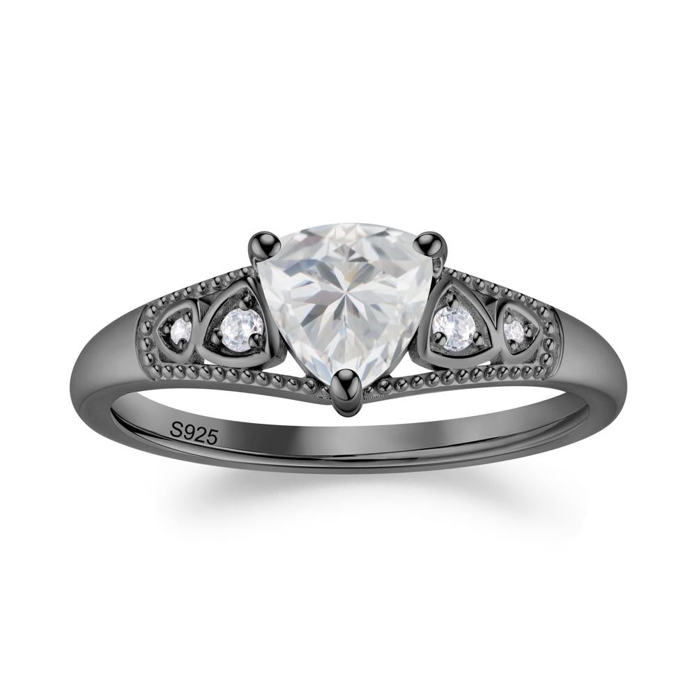 Vintage Filigree Alexandrite Engagement Ring - LUO Jewelry #gemstone_Cubic Zirconia