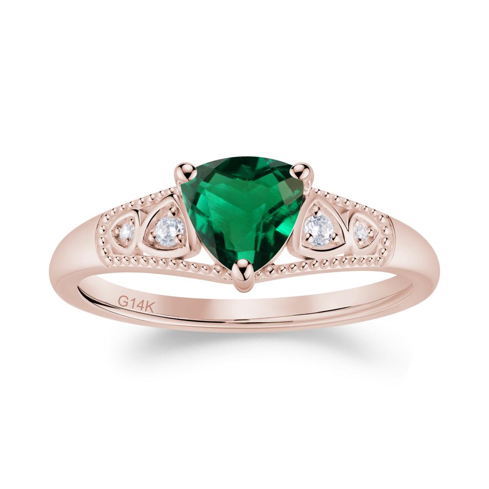Vintage Filigree Alexandrite Engagement Ring - LUO Jewelry #gemstone_Emerald
