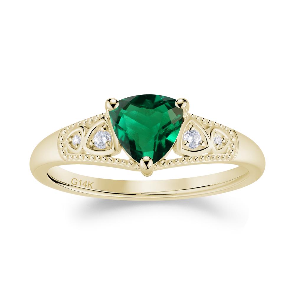 Vintage Filigree Alexandrite Engagement Ring - LUO Jewelry #gemstone_Emerald