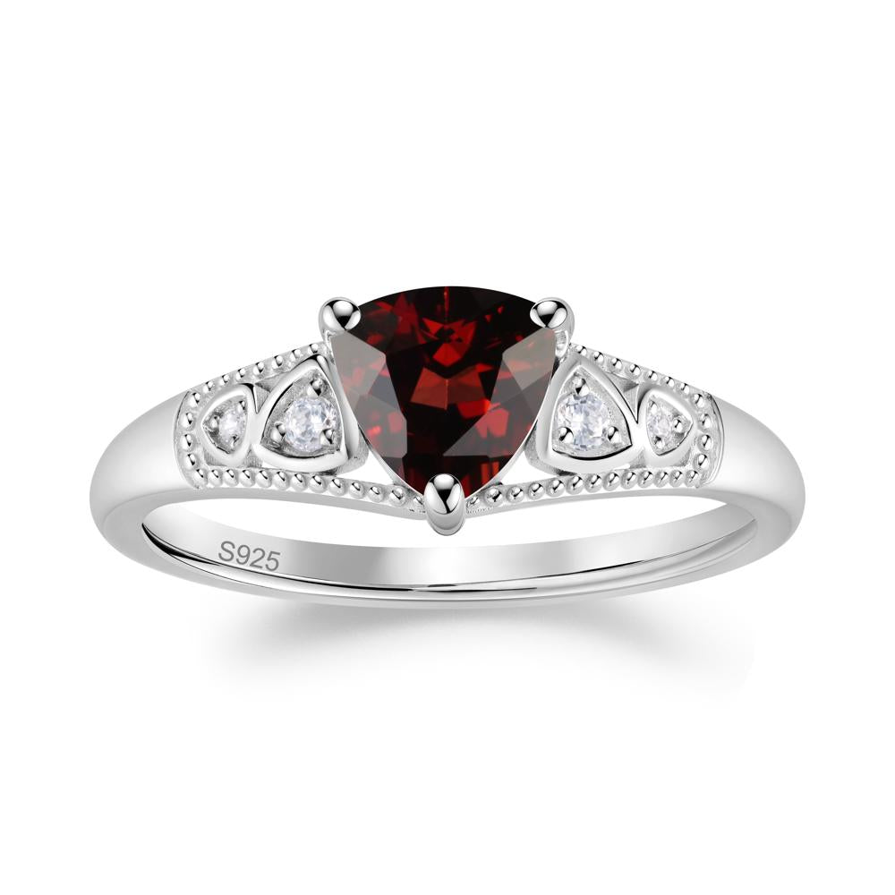 Vintage Filigree Alexandrite Engagement Ring - LUO Jewelry #gemstone_Garnet