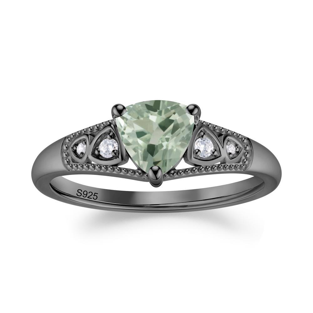 Vintage Filigree Alexandrite Engagement Ring - LUO Jewelry #gemstone_Green Amethyst