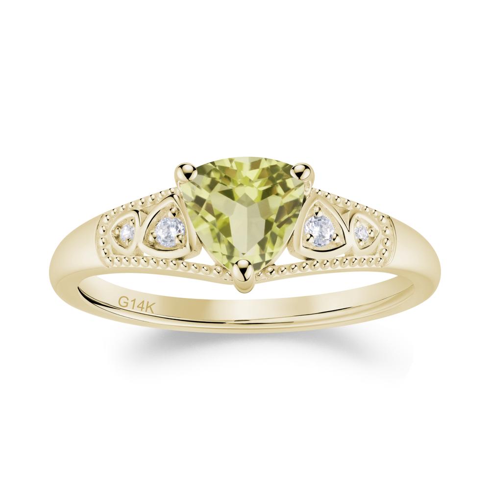 Vintage Filigree Alexandrite Engagement Ring - LUO Jewelry #gemstone_Lemon Quartz
