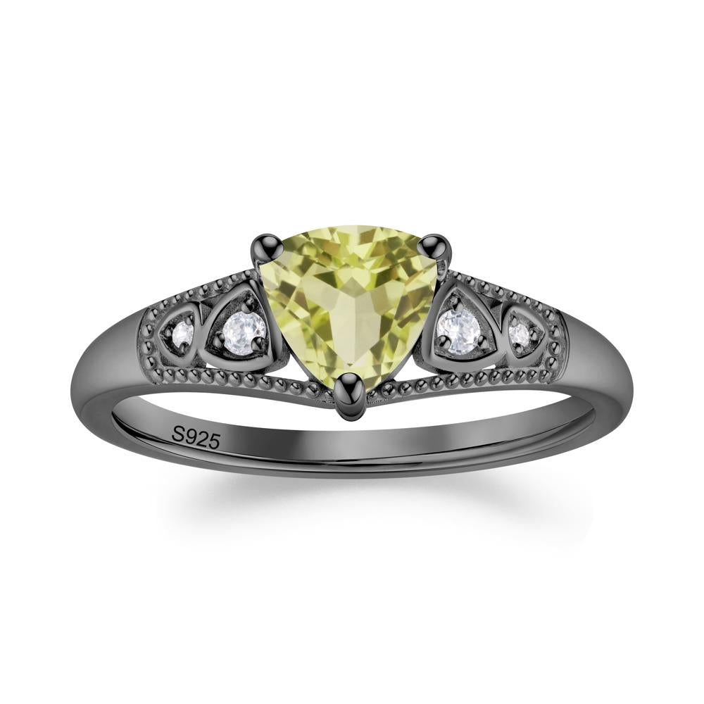 Vintage Filigree Alexandrite Engagement Ring - LUO Jewelry #gemstone_Lemon Quartz