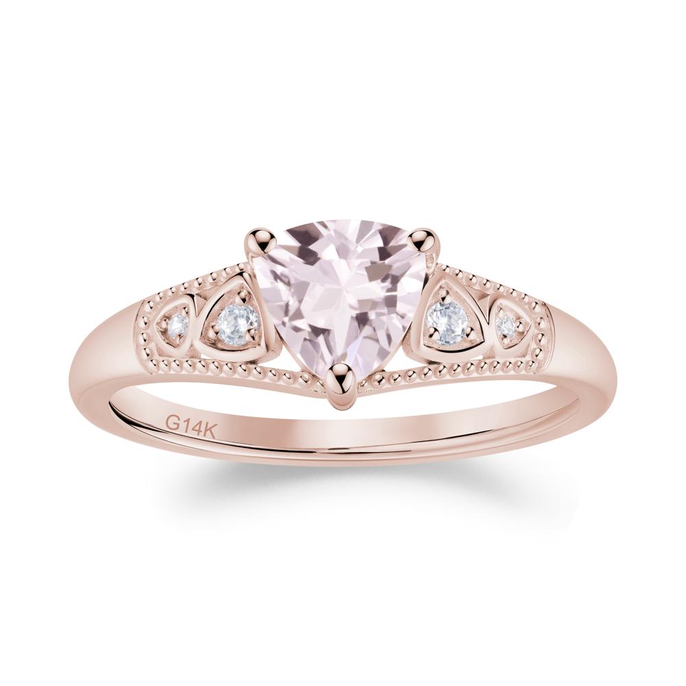 Vintage Filigree Alexandrite Engagement Ring - LUO Jewelry #gemstone_Morganite