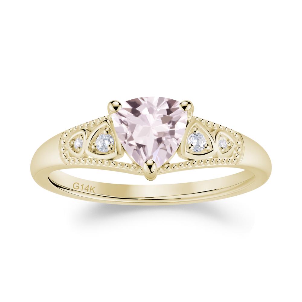 Vintage Filigree Alexandrite Engagement Ring - LUO Jewelry #gemstone_Morganite