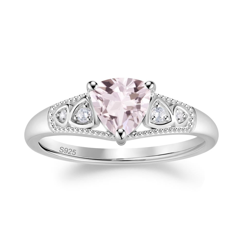 Vintage Filigree Alexandrite Engagement Ring - LUO Jewelry #gemstone_Morganite