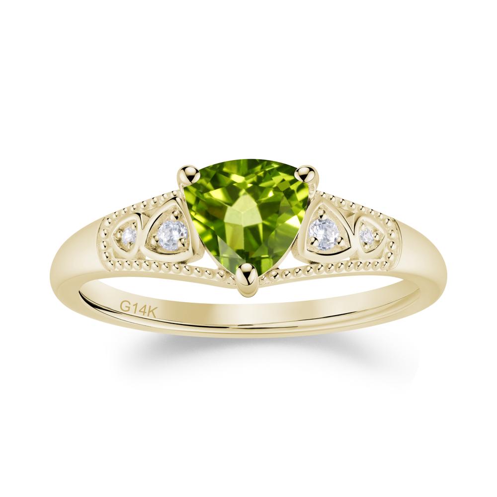 Vintage Filigree Alexandrite Engagement Ring - LUO Jewelry #gemstone_Peridot