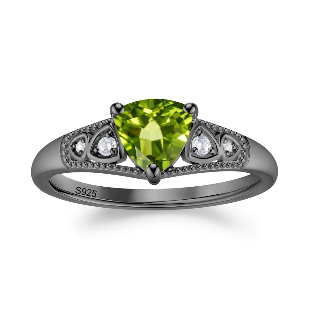 Vintage Filigree Alexandrite Engagement Ring - LUO Jewelry #gemstone_Peridot